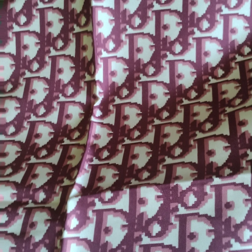 Vintage Christian Dior Oblique Logo Scarf